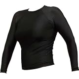 Women's Grappling Rash Guard - Long Sleeve - Black