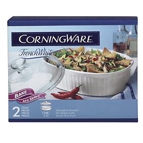 CorningWare 2.5-qt. Oval Casserole with Lid - French White by CorningWare