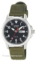 Citizen Men's BM8180-03E Eco-Drive Canvas Strap Watch