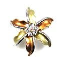 Gold Flower Brooch