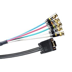 Monster Video HDTV DB/5B 4 m. MVHD DB15 to 5BNC Cable (MVHDDB/5B-4M)