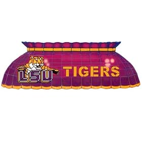 Louisiana State Pool Table Lamp by Traditions Artglass