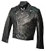Black Leather Men's Biker Jacket