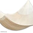 Cotton hammock, 'Natural Comfort' (single)