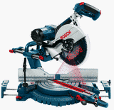 Bosch 5412L 12-Inch Dual Bevel Slide Miter Saw with Laser Tracking