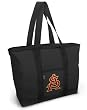 ASU Logo Tote Bag Black Deluxe Arizona State University - For Travel or Beach Best Unique Gift Ideas for Her, Women, or Ladies