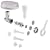 Kenwood A950 mincer No. 8 size with sausage maker & kebbe maker adaptor attachment for kenwood chef