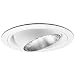 Cooper Lighting 420W 6-Inch Trim Regressed Eyeball with Baffle Trim White Trim with White Eyeball an