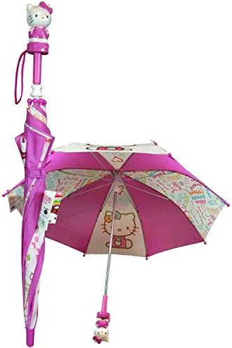 Sanrio Hello Kitty 24" Kids Umbrella 3d Hello Kitty Figurine "Colors"