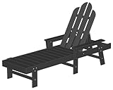 IMAGE OF Polywood Long Island Chaise Lounge in Black