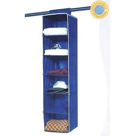 <b>6 SHELF HANGING SWEATER CLOSET & CLOTHING ORGANIZER</b>