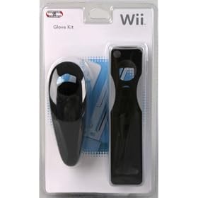 Wii Controller Glove & Nunchuk - Black