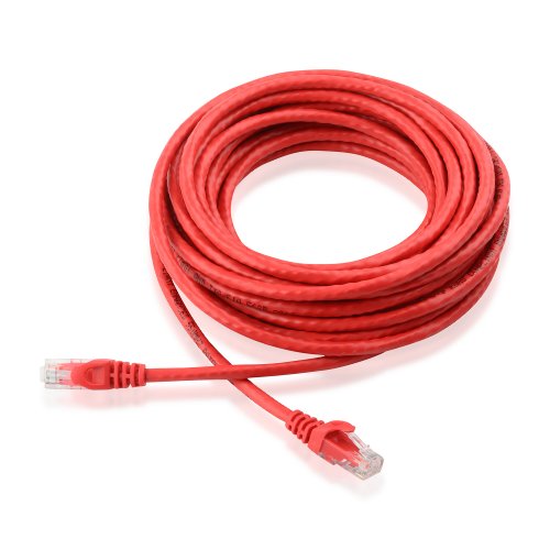 Cable Matters Cat6 Snagless Ethernet Patch Cable in Red 25 Feet