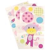 Little Miss Matched Monkey Collection Wall Decals by Kids Line LLC [並行輸入品]