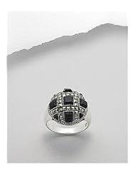 Marcasite Ring In 92.5 Sterling Silver
