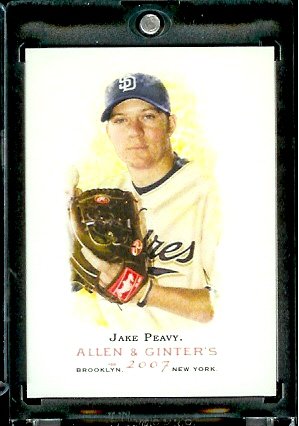 2007 Topps Allen & Ginter # 295 Jake Peavy San Diego Padres Baseball Card