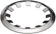 Self-Locking External Retaining Ring, Tapered Section, Axial Assembly, 15-7 PH Stainless Steel, Passivated Finish, Inch, Made in US