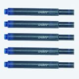 Four packs of Lamy T10 fountain pen ink cartridges, BLUE