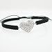 Sterling Silver Fancy Ladies Heart String Bracelet 7in CC1369