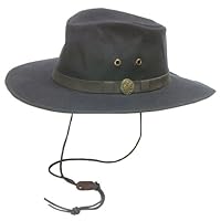Outback Trading Australian Oilskin Hat Medium Blac