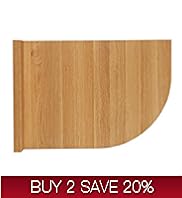 Curved Left End Oak Worktop