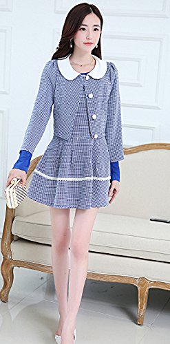 ツーピース スーツ ジャケット セットアップ ワンピース 長袖 オフィス 通勤 オフィスカジュアル フレアー キュート カジュアル パーティ ２次会 レディース 秋物 冬物 可愛いスカーフ付き R268