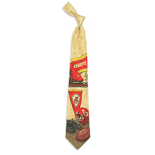 Kansas City Chiefs Nostalgia 2 Silk Tie
