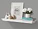 AHDECOR Floating Shelves Wall Mounted, Deeper Wall Storage Shelf for Home DÃ©cor, Super Sturdy, Easy to Install, White, 36â€ Wide, 7.75â€ Deep