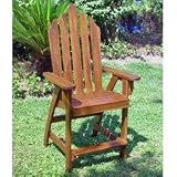 Adirondack Bar Chair (Acacia) (53.25"H x 27.25"W x 28.25"D)