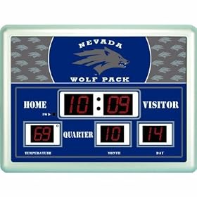 UNLV Runnin Rebels Scoreboard Clock Thermometer NFL Football Fan Shop Sports Team...