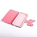 Yakamoz Lovely Cute Black Red Bow Bowkot Polka Dot Leather Flip Wallet Stand Case with Card Slots for Apple Iphone 6 4.7 Inch with Free Screen Protector & Stylus Pen