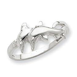 Sterling Silver Dolphin Ring