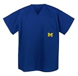 UM Michigan Logo Scrub Top Lg