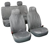 On Sale..... Suede Car Seat Cover Full Set Solid Gray Fb105 Gray 114