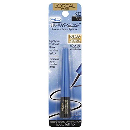 L'Oreal Telescopic Precision Liquid Eyeliner, Waterproof, Black 800