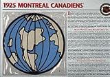 NHL 1925 Montreal Canadiens Official Patch on Team History Card
