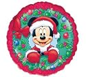Christmas Mickey Mouse Santa 18" Mylar Balloon
