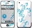 Star Spiral Design Protective Skin Decal Cover Faceplate for Apple iPhone (2G)