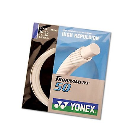 Yonex Tournament 50 16L Tennis String (White) - 1 set