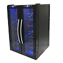 NewAir AW320ED 32 Bottle Dual Zone Thermoelectric Wine Cooler With Dual Temperature Zones