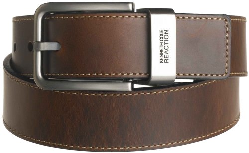 Kenneth Cole Reaction Men's Brown Out 1 Leather Reversible Belt