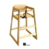 L.A. Baby Hard Wood Youth Pull Up to Table High Chair in Cherry