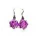 GameScience Dice Earrings - Arcane Amethyst, d20