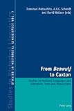From Beowulf to Caxton : studies in medieval languages and literature, texts and manuscripts