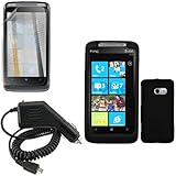 iNcido Brand HTC Surround T8788 Combo Rubber Black Protective Case Faceplat ....