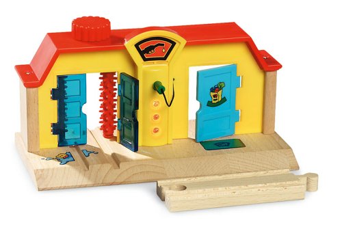 Childrens Toyshop  Toys : BRIO 33591 Wooden Railway System: Service Station