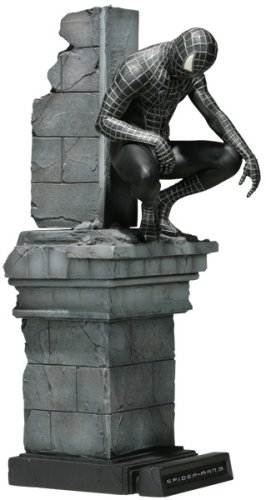 �����ɥ��祦 Spider-Man 3 - Sideshow Statue: Spider-Man (Black Costume) �������� ������� ���᡼�� �ե��� �����꡼ ���� ư�� �̿���