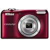 Nikon COOLPIX L27 Compact Digital Camera - Red (16.1MP, 5x Optical Zoom) 2.7 inch LCD