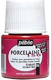 Pebeo Porcelaine 150 China Paint 45-Milliliter Bottle, Scarlet Red