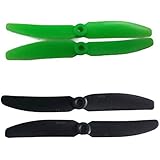 3 Sets Gemfan 5x4 5040 Propellers CW/CCW For QAV250 (6*Black & 6*Green)